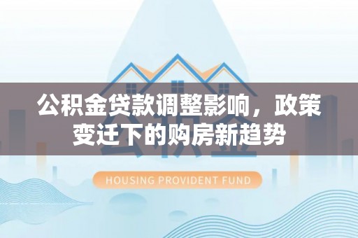 衡水公积金贷款调整影响，政策变迁下的购房新趋势