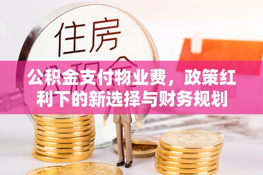 衡水公积金支付物业费，政策红利下的新选择与财务规划