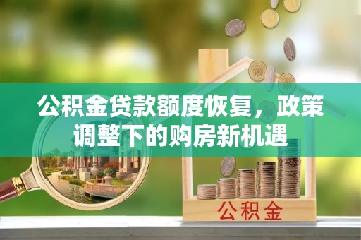 衡水公积金贷款额度恢复，政策调整下的购房新机遇