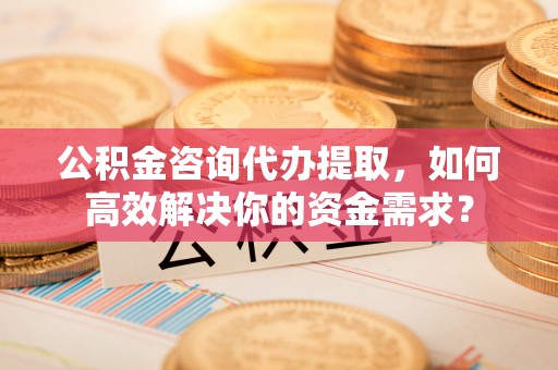 衡水公积金咨询代办提取，如何高效解决你的资金需求？
