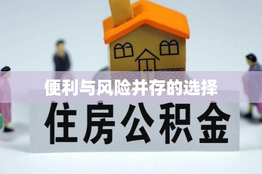 衡水便利与风险并存的选择